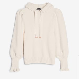 EXPRESS Puff Sleeve Hooded Sweater
